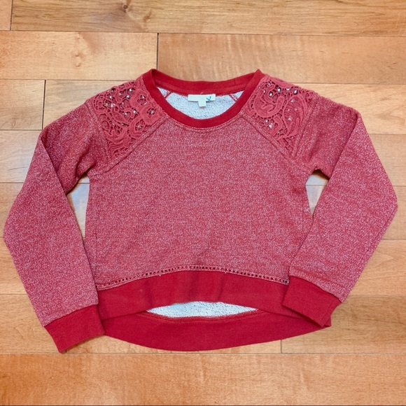 Silvia Heach red sweater with jewel and studs - Picture 1 of 4